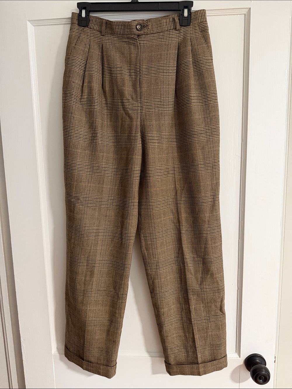Ralph Lauren Wool Plaid Trousers